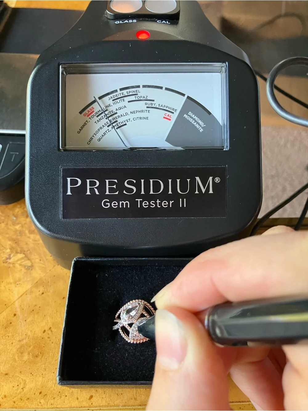 Genuine Morganite Ring Size 8
